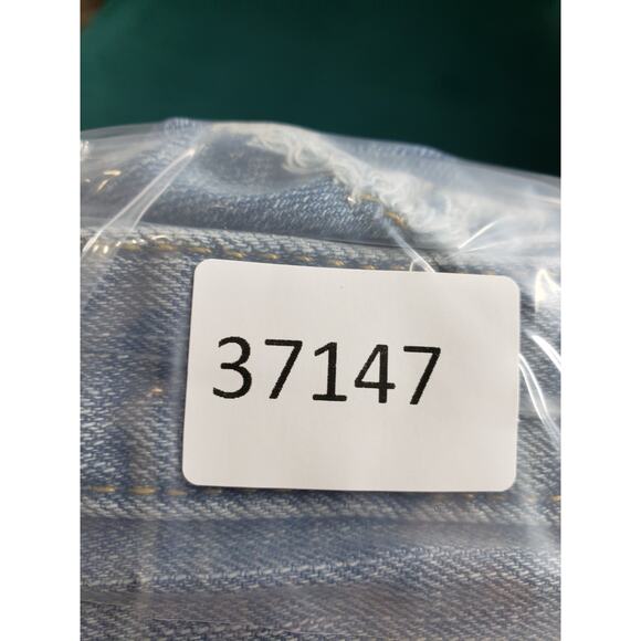 Mossimo Jeans Size 14 Womens Blue Stretch Denim Pants Mid Rise Boyfriend Crop - Picture 11 of 11